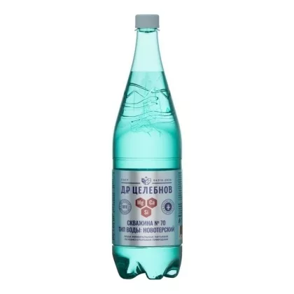 Вода минеральная Д.Р. Целебнов газированная лечебно-столовая 1,5 л