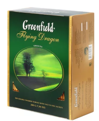 Чай зеленый GREENFIELD "Flying Dragon" 100х2г
