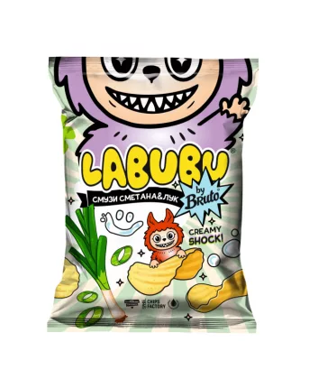 Чипсы BRUTO "Labubu. Сметана лук" 75 г