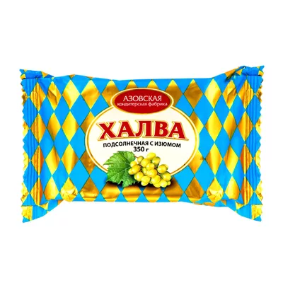 Халва подсолнечная с изюмом 350 г Азовская КФ