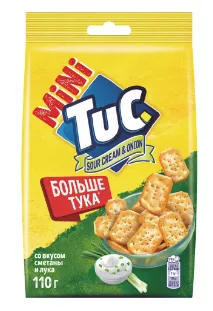 Крекер TUC Mini со вкусом сметаны и лука 110 г