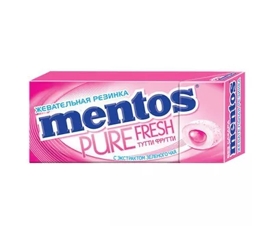 Жевательная резинка MENTOS Pure fresh тутти-фрутти без сахара 15 г