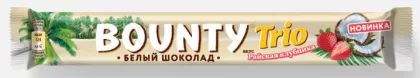 Батончик BOUNTY "Trio. Райская клубника" 78 г
