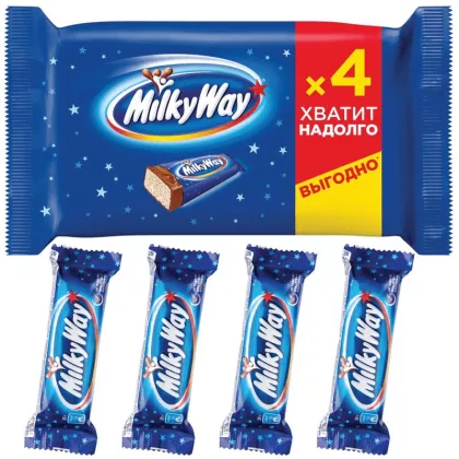 Батончик MILKY WAY шоколадный с суфле 4х26 г