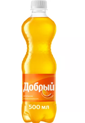 Напиток ДОБРЫЙ "Апельсин с витамином С" сильногазированный 500 мл