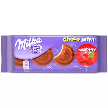 Печенье MILKA "Choco Jaffa" с малиновой начинкой 147 г