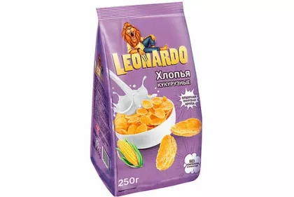 Хлопья LEONARDO "Классические" кукурузные 250 г