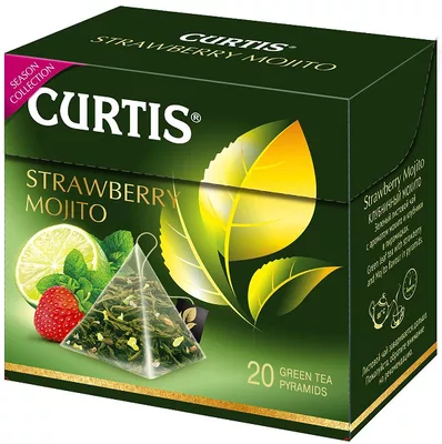 Чай зеленый CURTIS "Strawberry Mojito" 20х1,7г