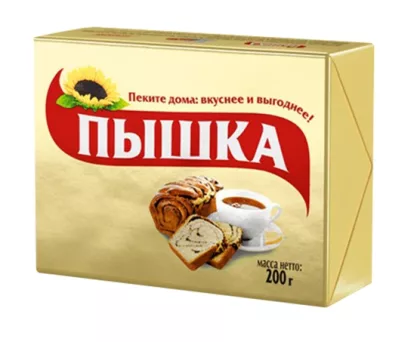 Маргарин ПЫШКА для выпечки 200 г 72%