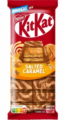 Шоколад KITKAT "Salted caramel" с вафельной начинкой и солёной карамелью 99 г