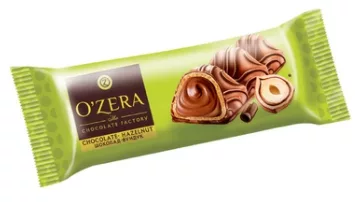 Батончик O'ZERA "Chocolate Hazelnut" с молочно-ореховой начинкой в молочном шоколаде 23 г
