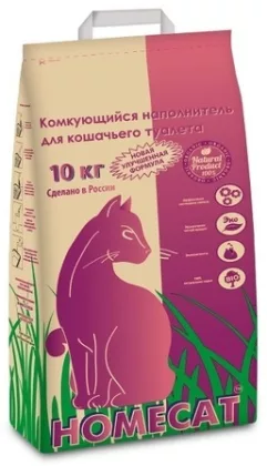 Наполнитель для туалета HOMECAT комкующийся 3 кг