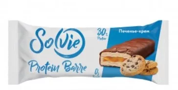 Батончик SOLVIE "Protein Barre Печенье-крем" протеиновый глазированный 50 г