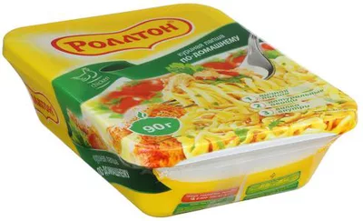 Лапша РОЛЛТОН "По-домашнему" куриная 90 г лоток