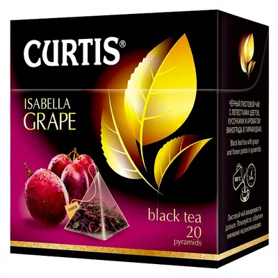 Чай черный CURTIS "Isabella Grape" 20х1,8г