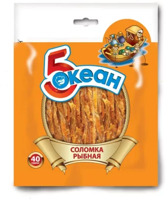 Рыбная соломка 5 ОКЕАН сушеная 40 г