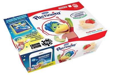 Творог РАСТИШКА клубника-банан-пломбир 6х45г 3,5%