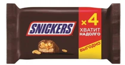 Батончик SNICKERS 4х40 г