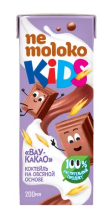 Коктейль на овсяной основе NEMOLOKO "Kids. Вау-Какао" с какао 200 мл 3,2%