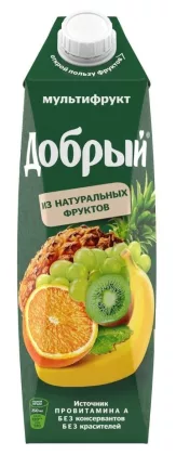 Нектар ДОБРЫЙ мультифрукт 1 л Нектар ДОБРЫЙ мультифрукт 1 л