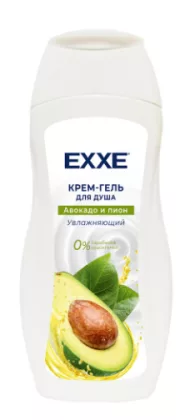 Крем-гель для душа EXXE "Авокадо и пион" увлажняющий 400 мл
