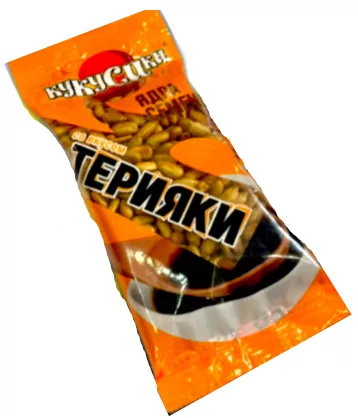 Ядра подсолнечника КУКУСИКИ жереные со вкусом терияки 40 г
