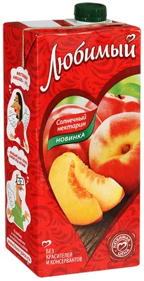 Нектар ЛЮБИМЫЙ Солнечный нектарин 0.95 л