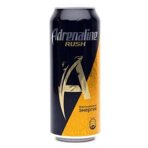Напиток энергетический ADRENALINE Rush апельсиновая энергия 0.5 л