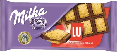 Шоколад MILKA "LU" молочный  с печеньем 87 г