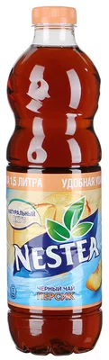 Холодный чай LIPTON чёрный персик 1.5 л