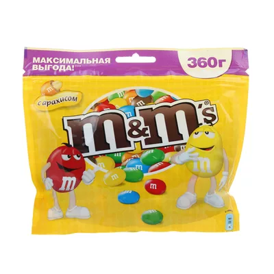 Драже M&MS шоколадное с арахисом 360 г