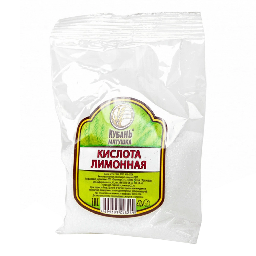 Лимонная кислота КУБАНЬ МАТУШКА 100 г