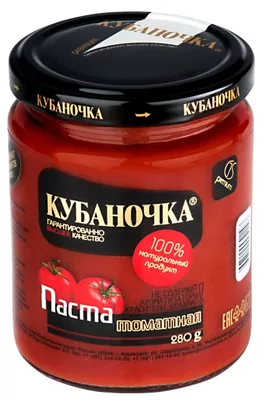 Паста томатная КУБАНОЧКА 280 г с/б