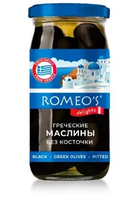 Маслины ROMEO'S DELIGHTS "Гигант" без косточки 340 мл