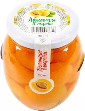 Абрикосы KDV "Домашние сладости" в сиропе 530 г