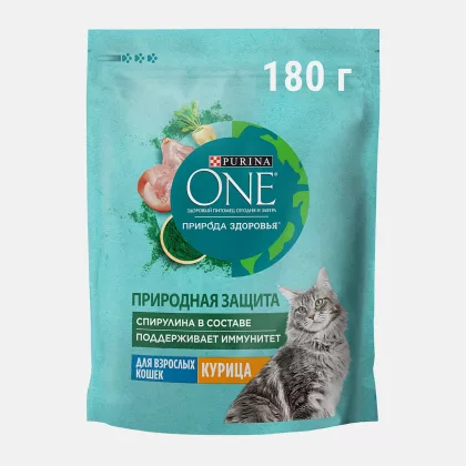 PURINA "One. Природа Здоровья" для взрослых кошек с курицей 180 г