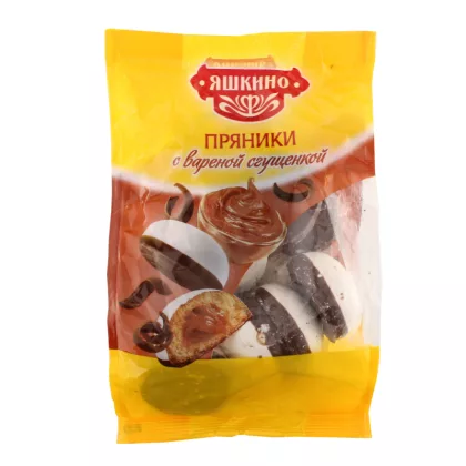 Пряники ЯШКИНО с варёной сгущёнкой 350 г Пряники ЯШКИНО с варёной сгущёнкой 350 г