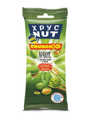 Арахис ХРУСNUT в корочке васаби 60 г Арахис ХРУСNUT в корочке васаби 60 г