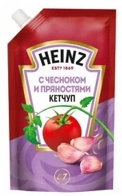 Кетчуп HEINZ С чесноком и пряностями 320 г