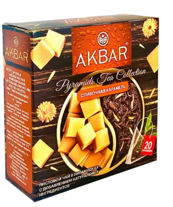 Чай черный AKBAR "Сливочная карамель" 20х2г