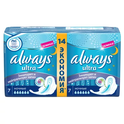 Прокладки гигиенические Always Duo Ultra night уп.7х2 Прокладки гигиенические Always Duo Ultra night уп.7х2