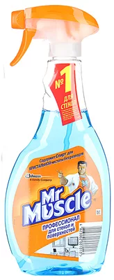 Средство для мытья стекол MR MUSCLE "После дождя" со спиртом 500 мл