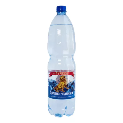 Вода питьевая РУЧЕЕК "Долина родников" газированная 1.5 л