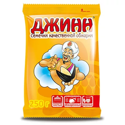 Семечки ДЖИНН жареные 250 г Семечки ДЖИНН жареные 250 г