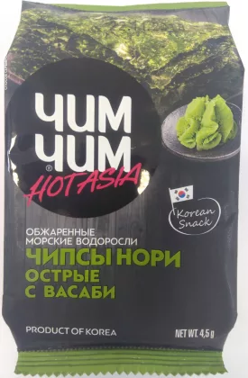 Чипсы-нори ЧИМ-ЧИМ "Острые с васаби" 4.5 г