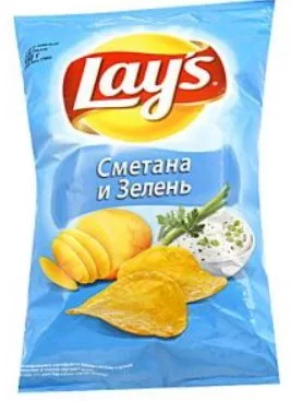 Чипсы LAY'S сметана и зелень 70 г