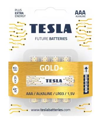 Батарейка TESLA "Gold+" ААА алкалиновая 1 шт.
