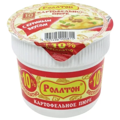 Пюре картофельное РОЛЛТОН с куриным вкусом с сухариками 40 г