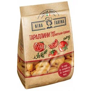 Тараллини NINA FARINA томат с ароматными травами 180 г