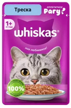 WHISKAS рагу с треской 75 г